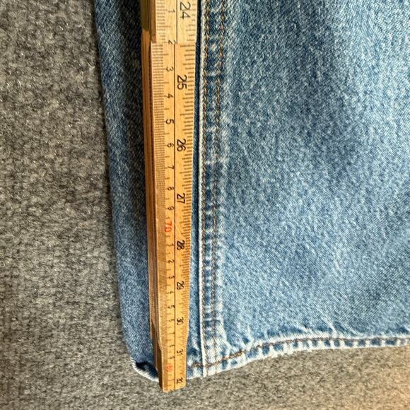Vintage Diamond Gusset Jeans Mens 36x32 Made In USA Denim Light Wash - Picture 5 of 10